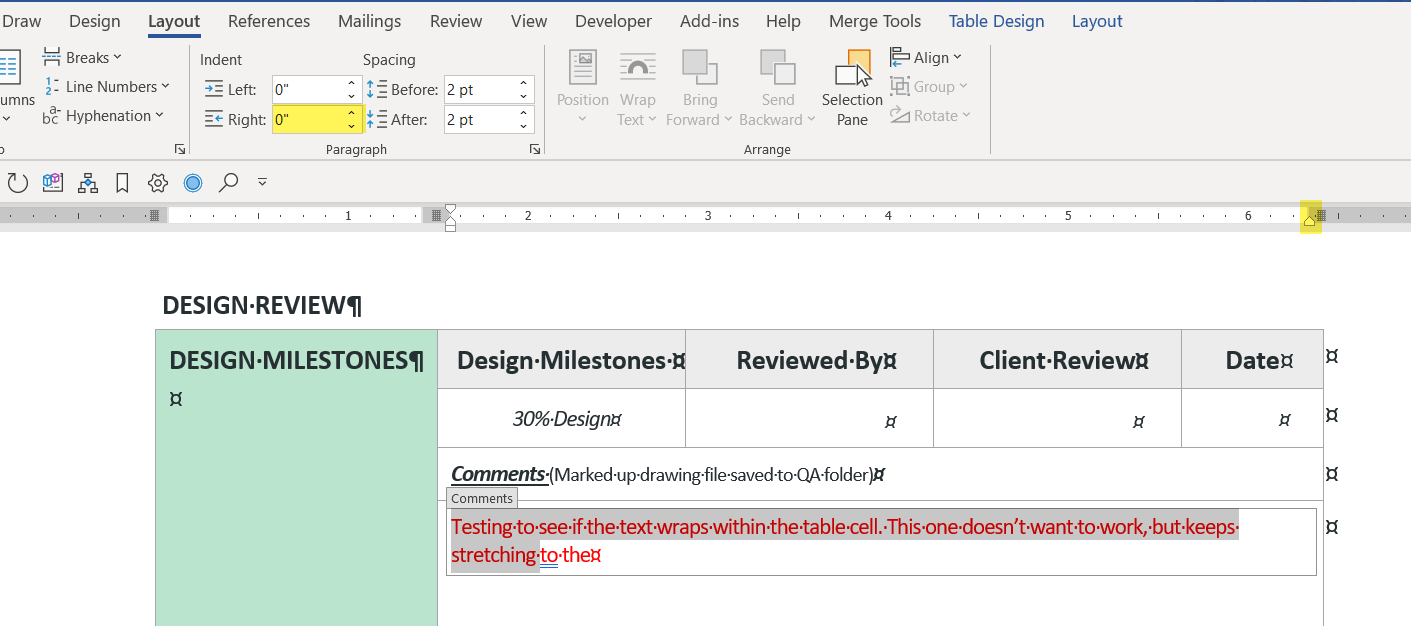 Text wrapping problems in a Rich Text content control - Microsoft Q&A