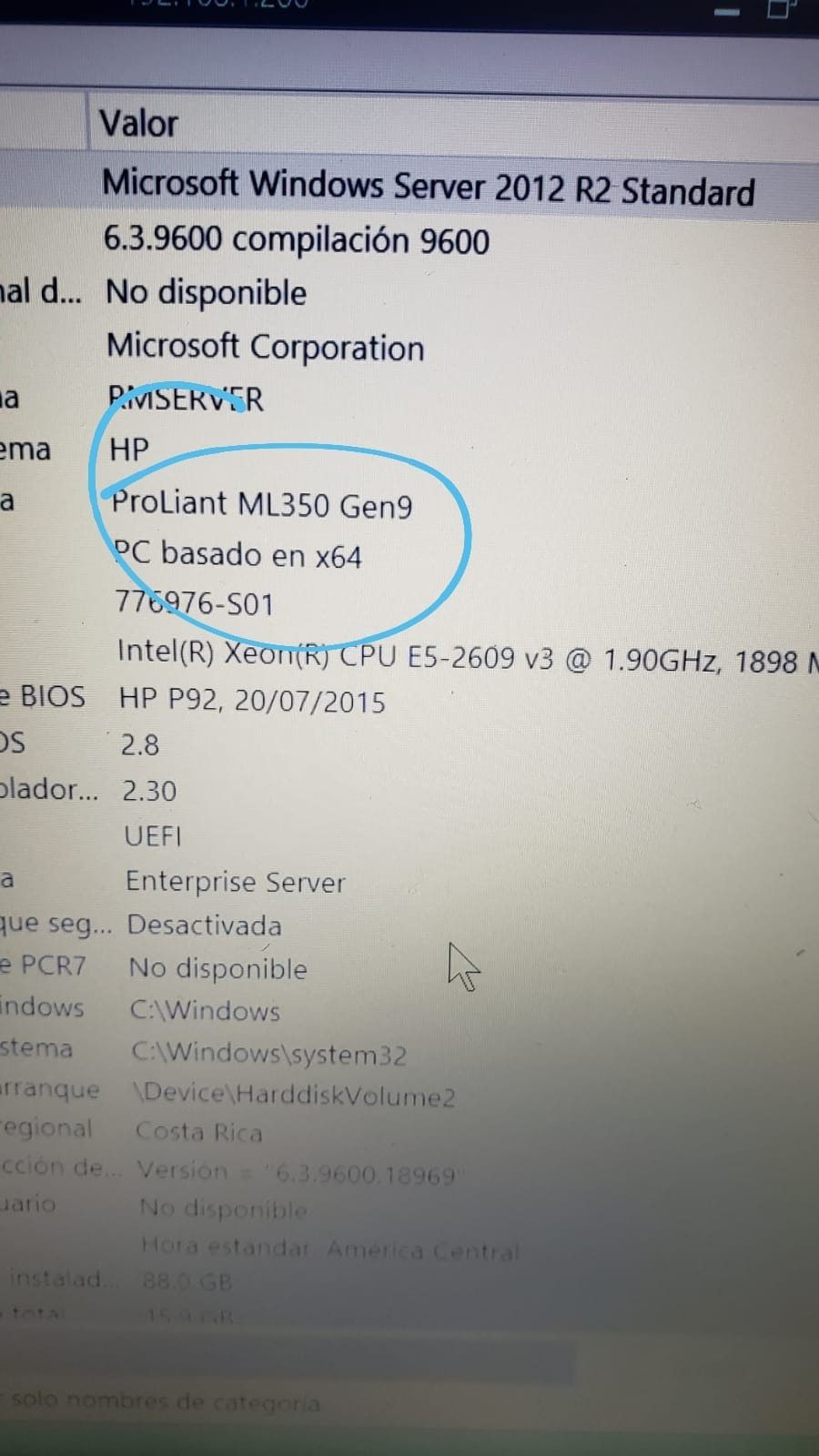 Windows Server no reconoce la totalidad de la RAM - Microsoft Q&A