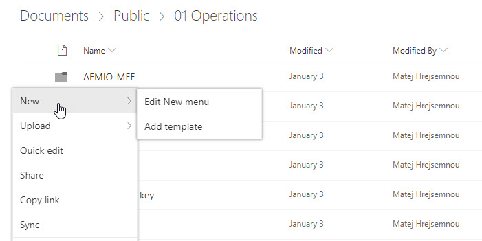Option to create new folder in Sharepoint library disappeared ...