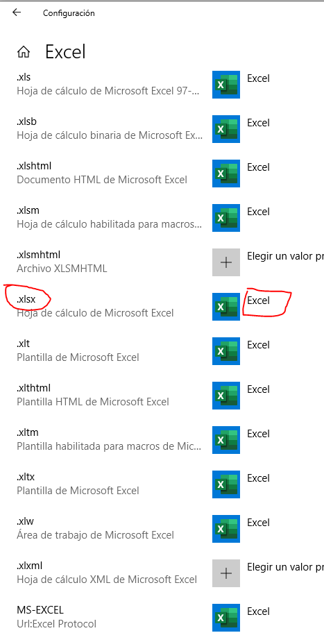 Los archivos de excel se abren en internet explorer o edge llamado ...