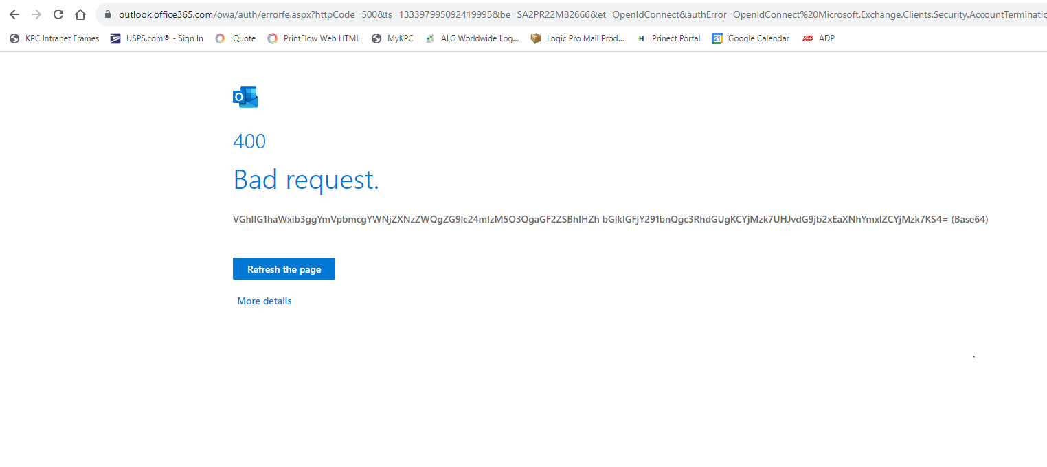 Outlook web attempt