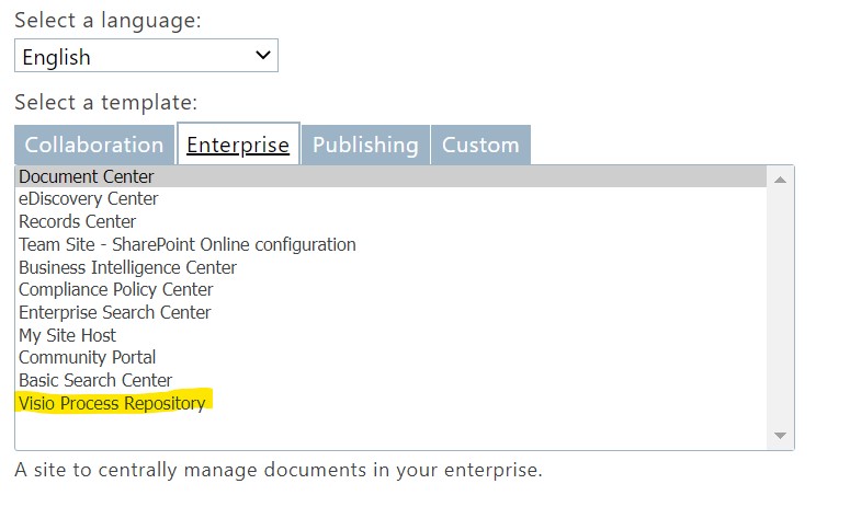 Visio Process Repo