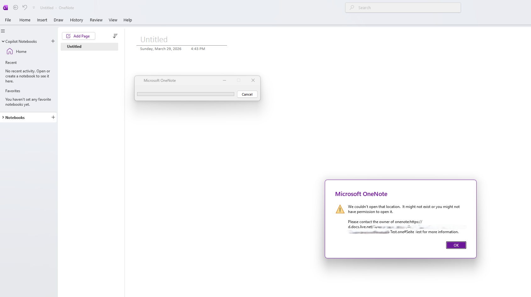 Cannot open my OneNote Notebooks from OneDrive using the desktop ...