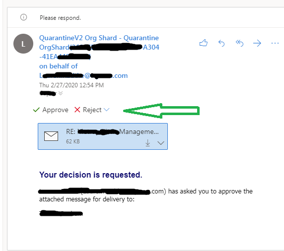 Email is waiting for approval no button - Microsoft Q&A