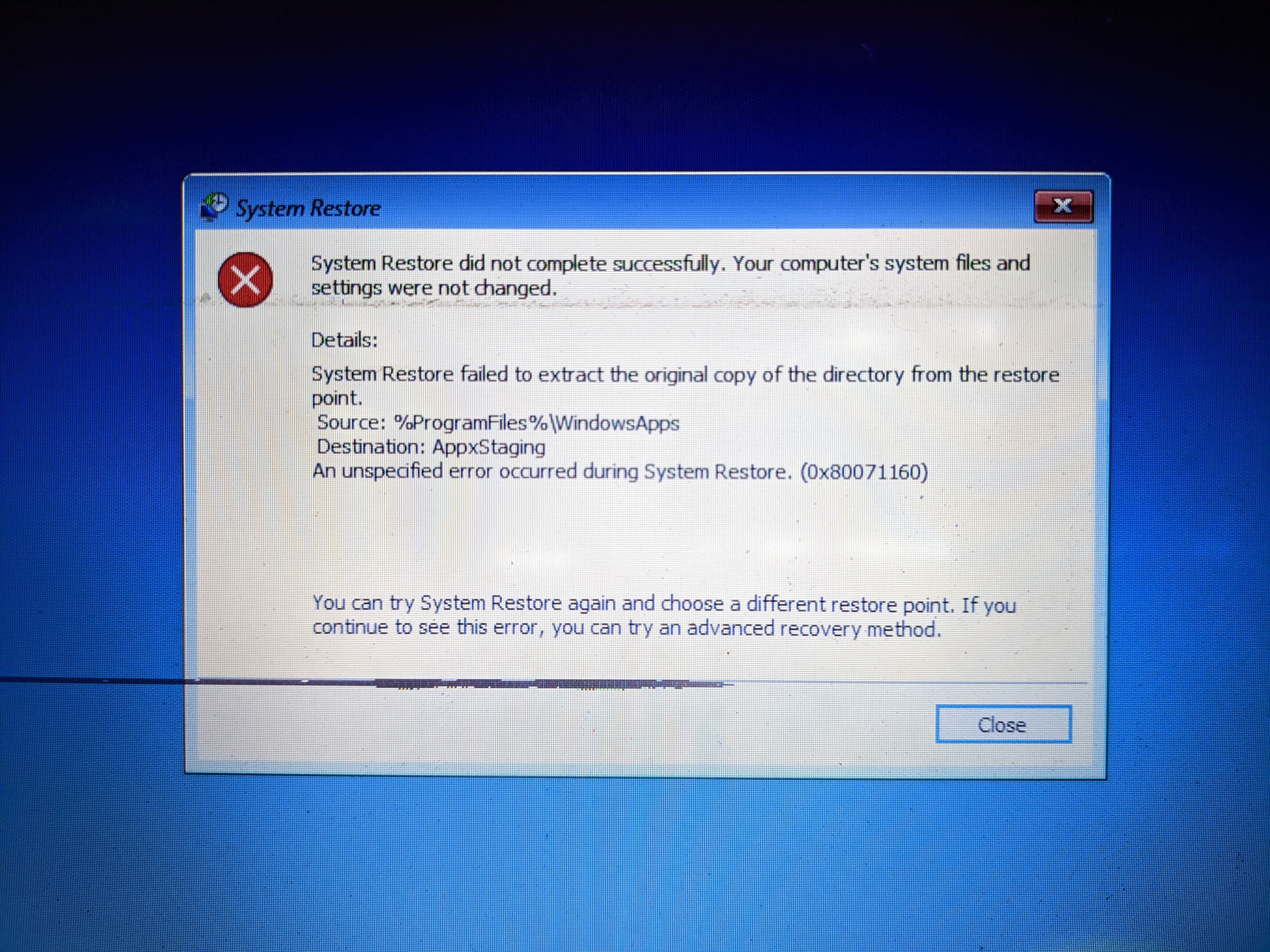 Recently ran into a BSOD error saying: 