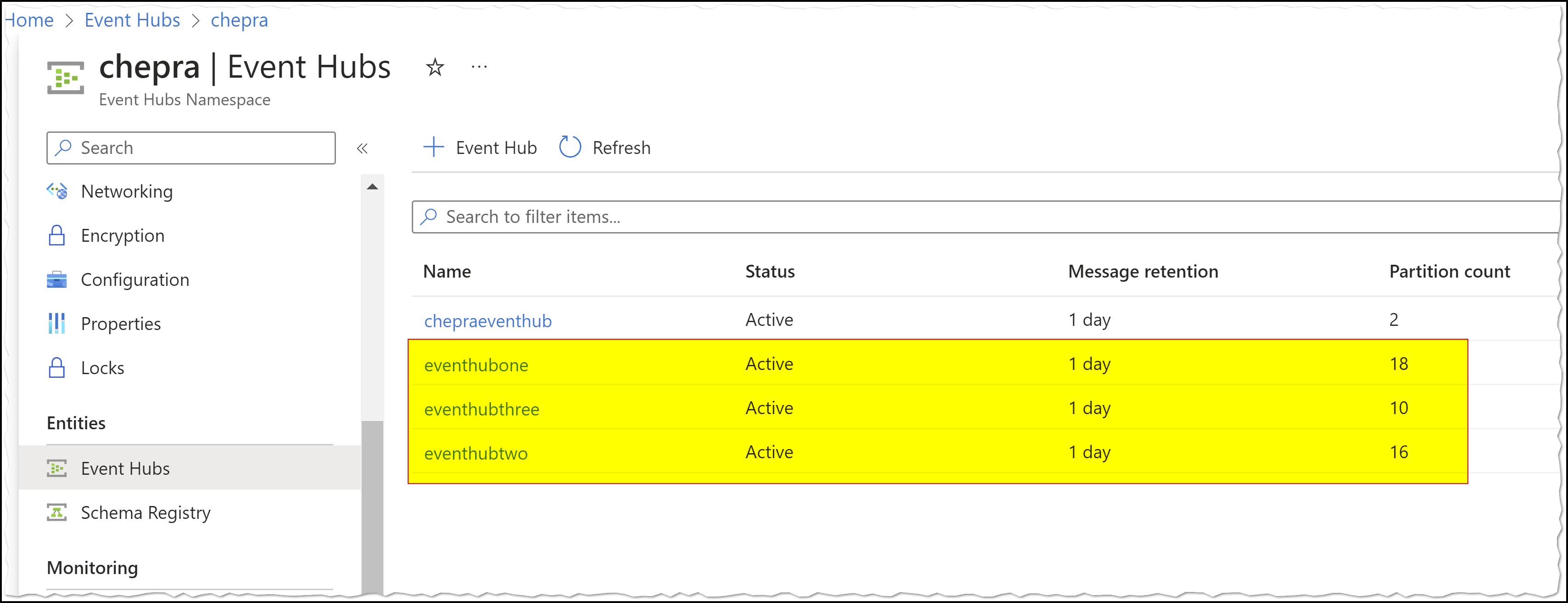 Create An Event Hub