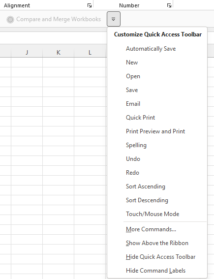 Quick Access Toolbar - Command Labels Gone, No Way To Enable Them ...