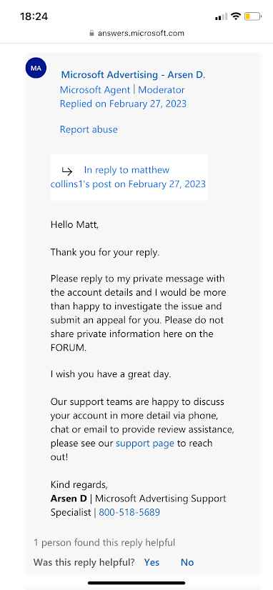 My account has been suspended without a real reason - Microsoft Q&A