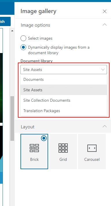 Modern bug: Image gallery web part doesn't show all available libraries ...
