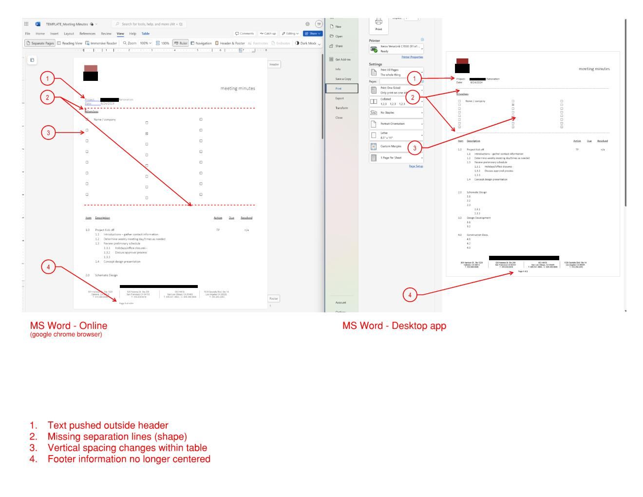 Why do documents display differently from desktop to online ...
