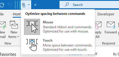 Ribbon size is all of a sudden massive on Outlook & Word - Microsoft Q&A