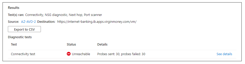Issue Browsing to specific websites from one specific AVD host ...