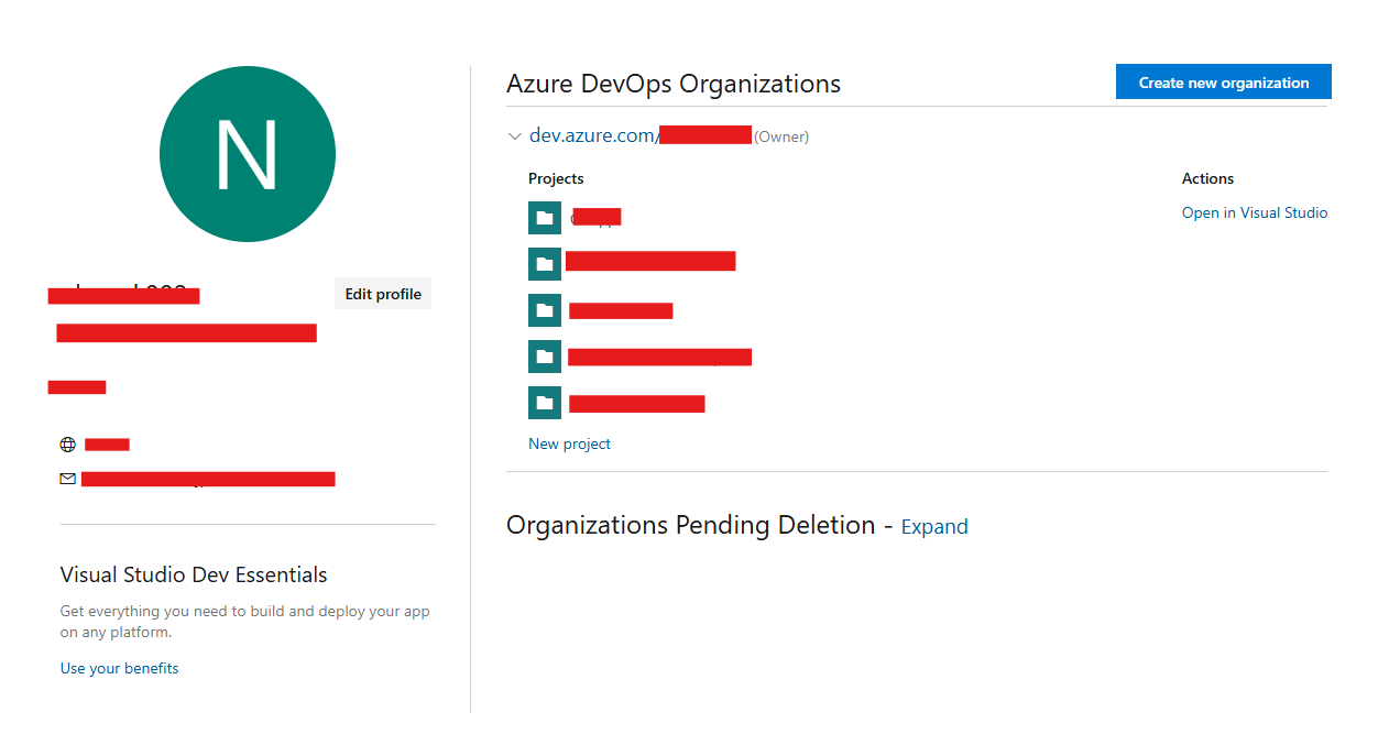 Resource Group with Azure DevOps Organization service - Microsoft Q&A