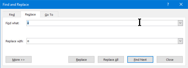 How to create a Macros to find text and replace with symbol ...