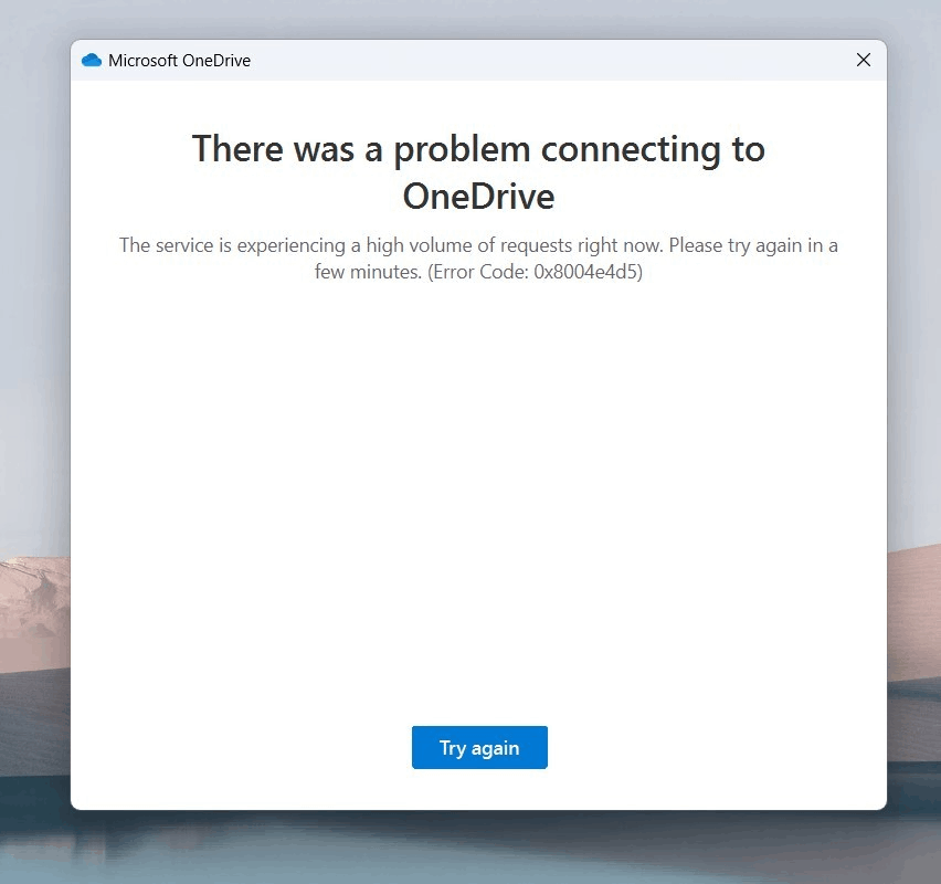 I can't connect to onedrive - Microsoft Q&A