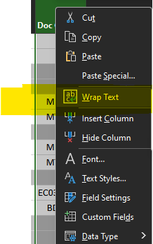 Wrapping Text in two or more columns - Microsoft Q&A