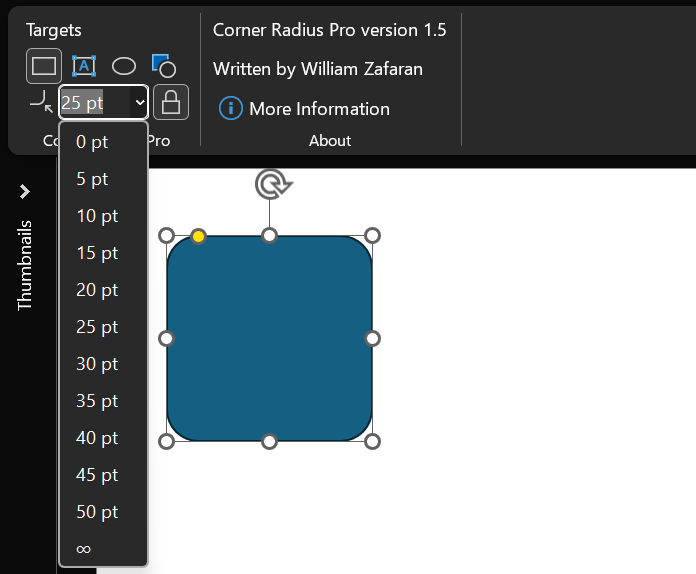 How to control the rounded corner rectangle in powerpoint? - Microsoft Q&A