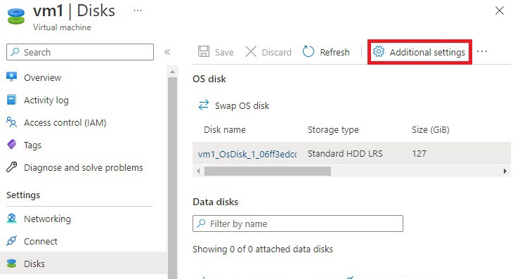 encryption at host additional settings