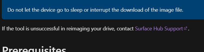 Hi I have Microsoft Surface HUB v1. Stuck on 5% with error code ...