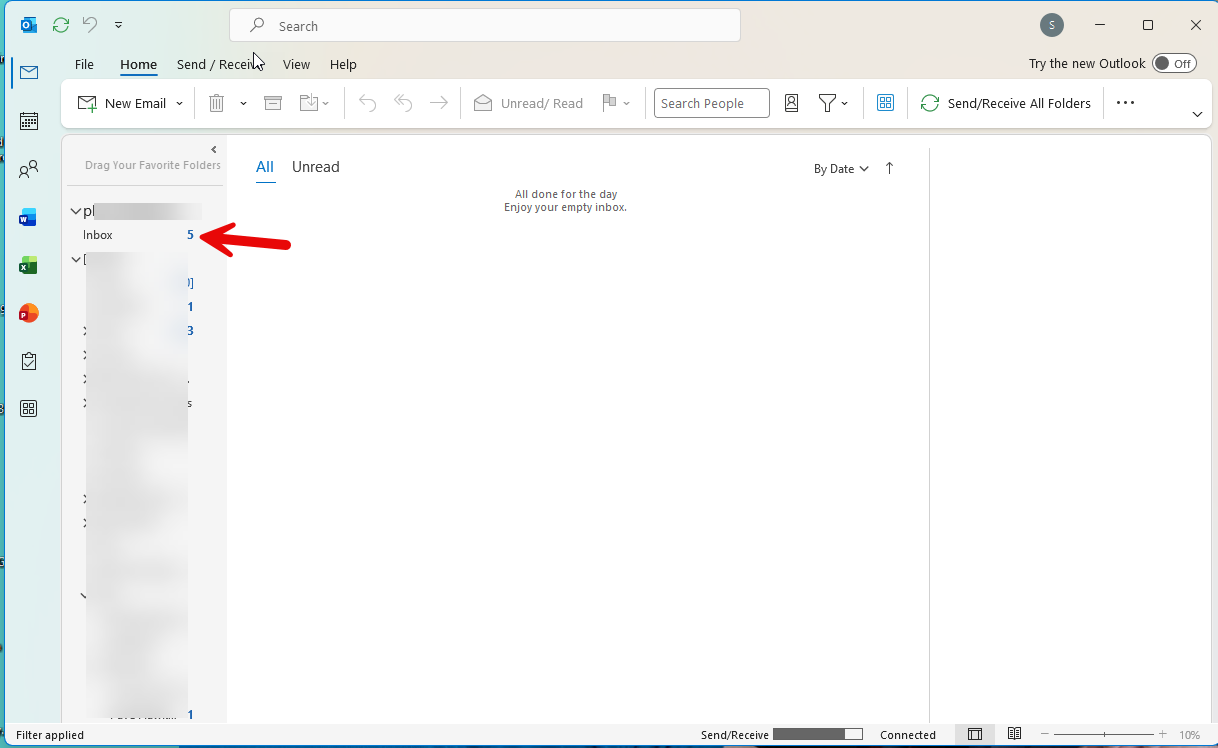 MS Outlook Inbox Not Automatically Syncing New Gmail Inbox Messages ...