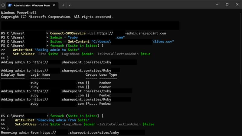 add to site admin role - Microsoft Q&A