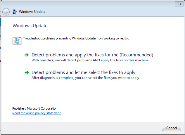 Error when you download updates using Windows Update or Microsoft ...