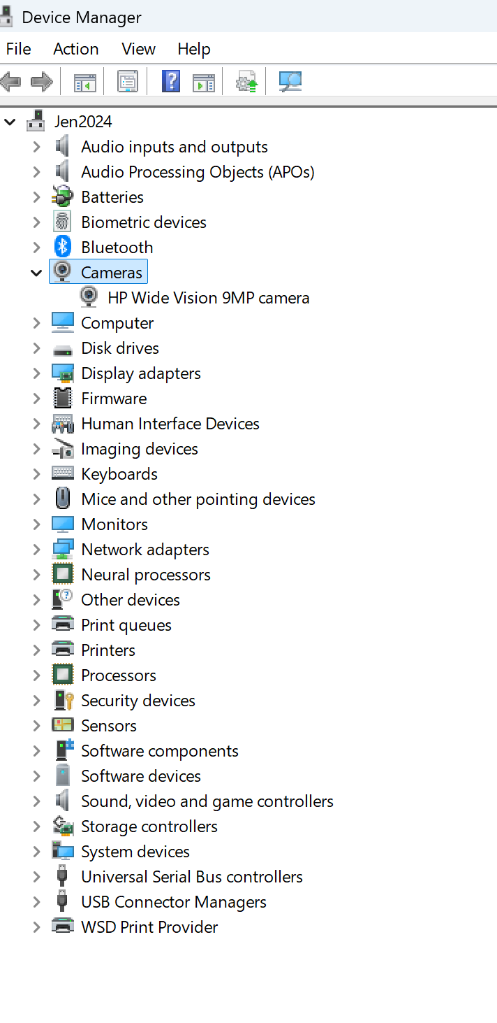 Camera not detected - I need to fix my camera - have done so much ...