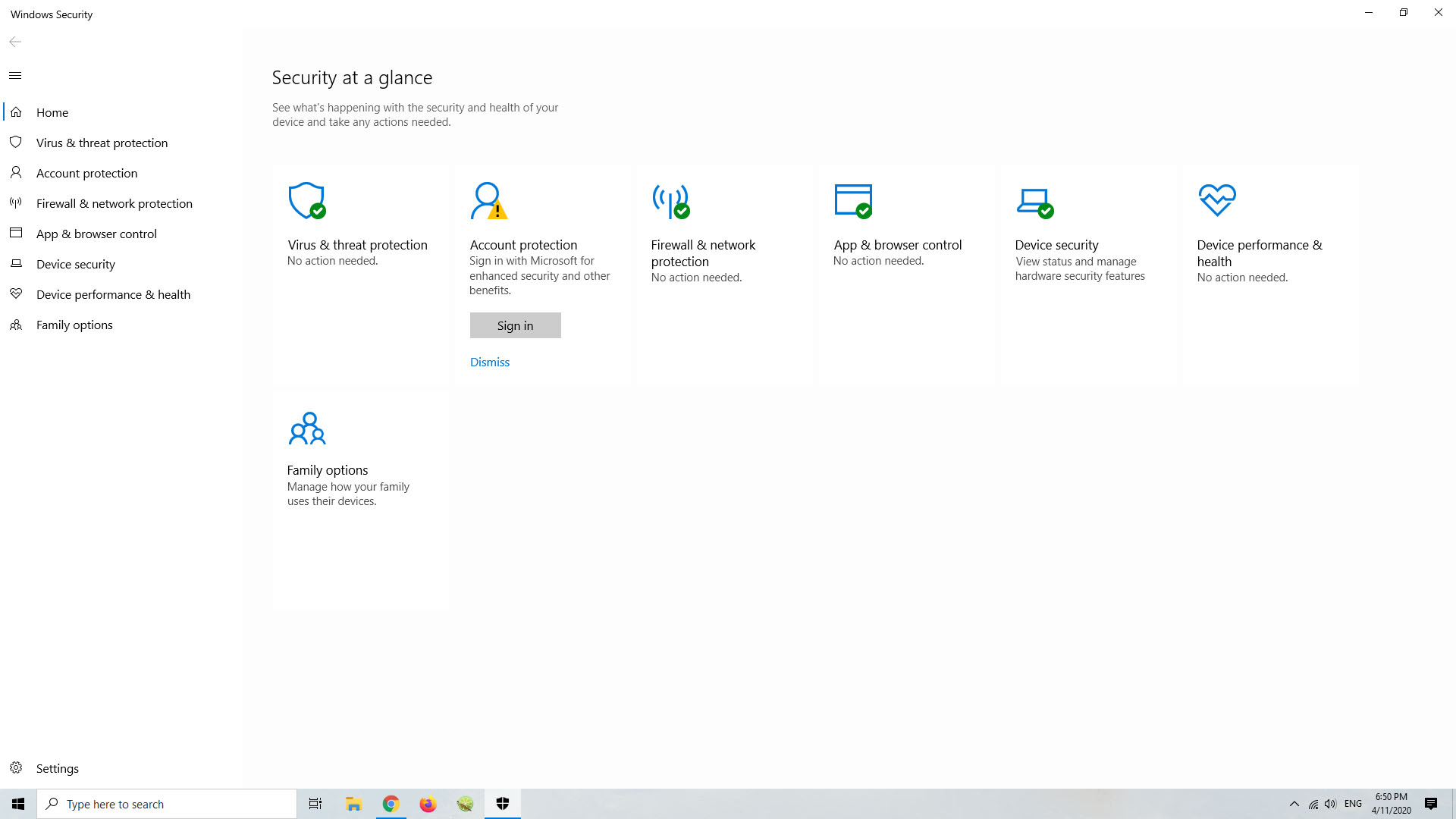Windows 10 ขึ้นเครื่องหมายตกใจ ที่ Account Protection Windows Security ...