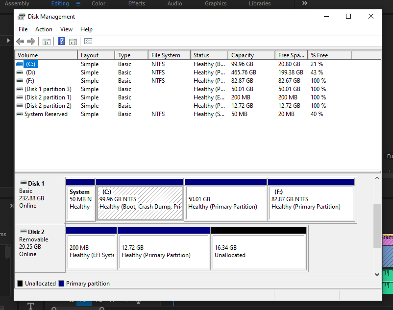 Can't assign a letter for drive in Windows Disk Manager - Microsoft Q&A