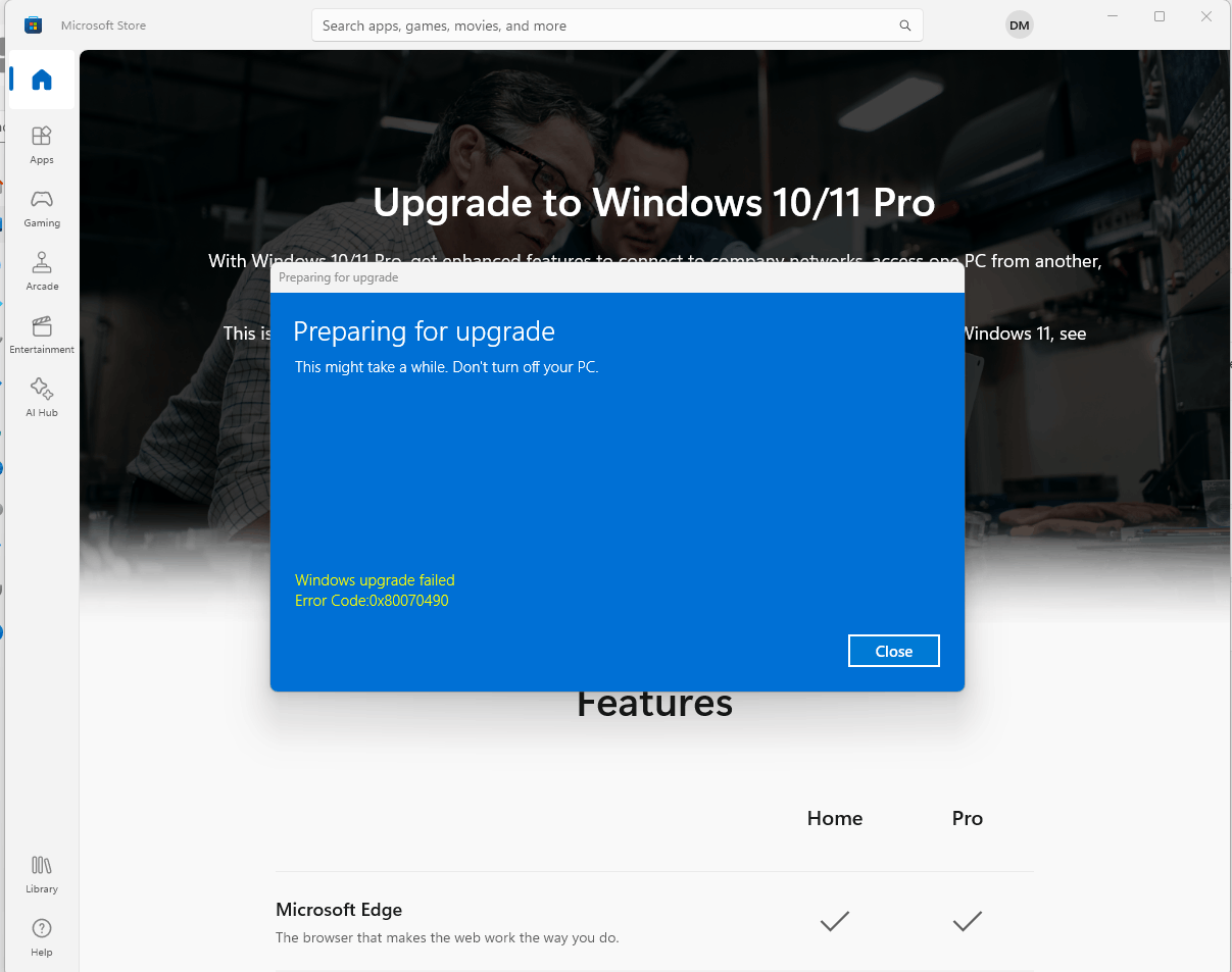 microsoft store windows 11 pro upgrade price