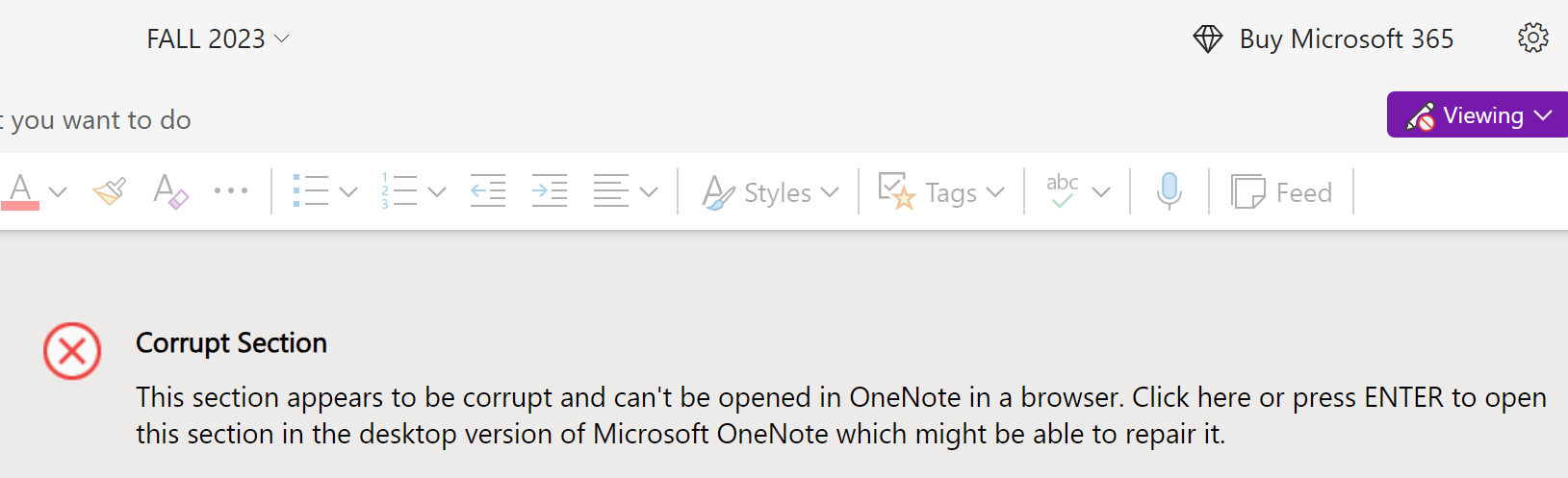 One Note issue - Microsoft Q&A