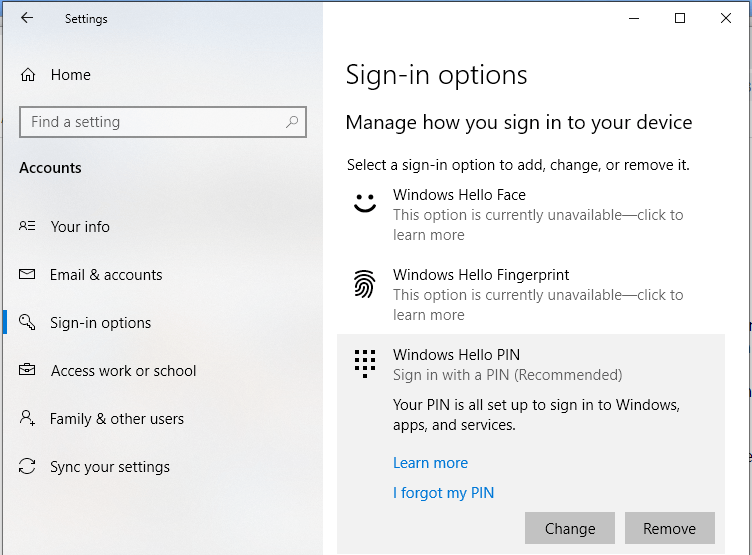 How Can I Eliminate A Windows Pin Request On Startup? - Microsoft Q&A