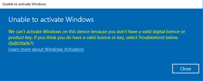 Re activate windows 10 Pro after hardware change - Microsoft Q&A
