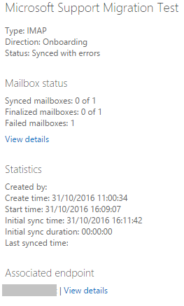 IMAP Migration - MigrationRecipientNotFoundException - Microsoft Q&A