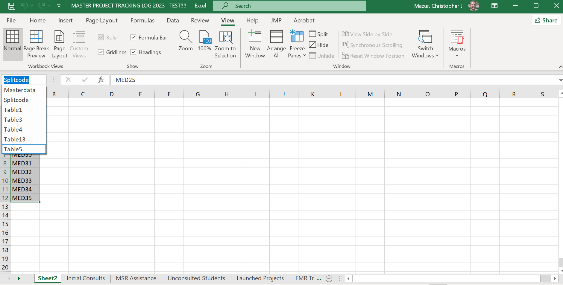 How to make individual tabs in a worksheet based on a specific column ...