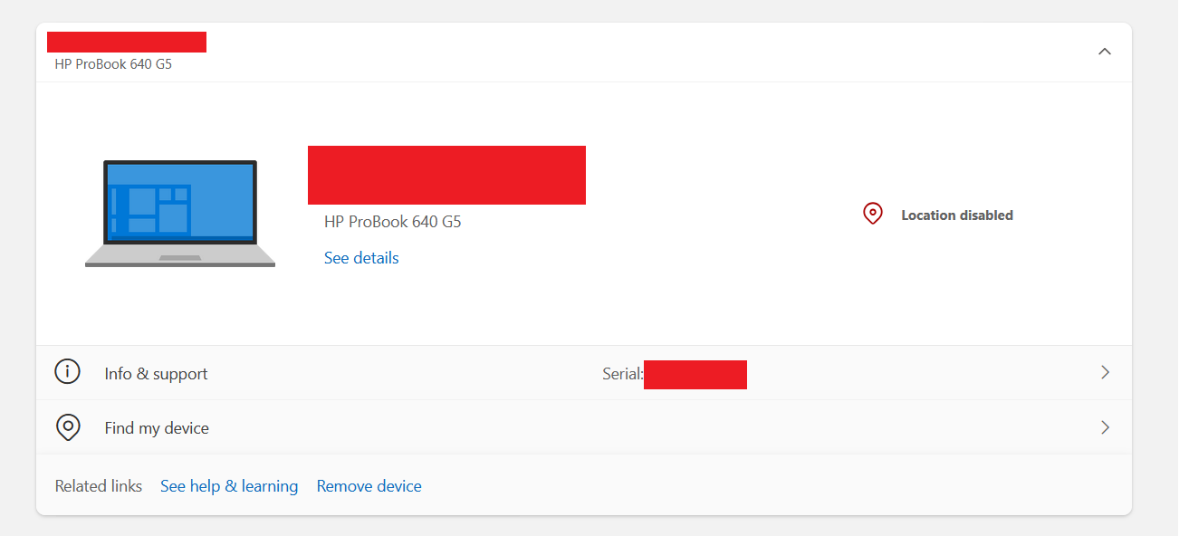 Device [Removed PII] keeps reappearing in my Microsoft account after ...