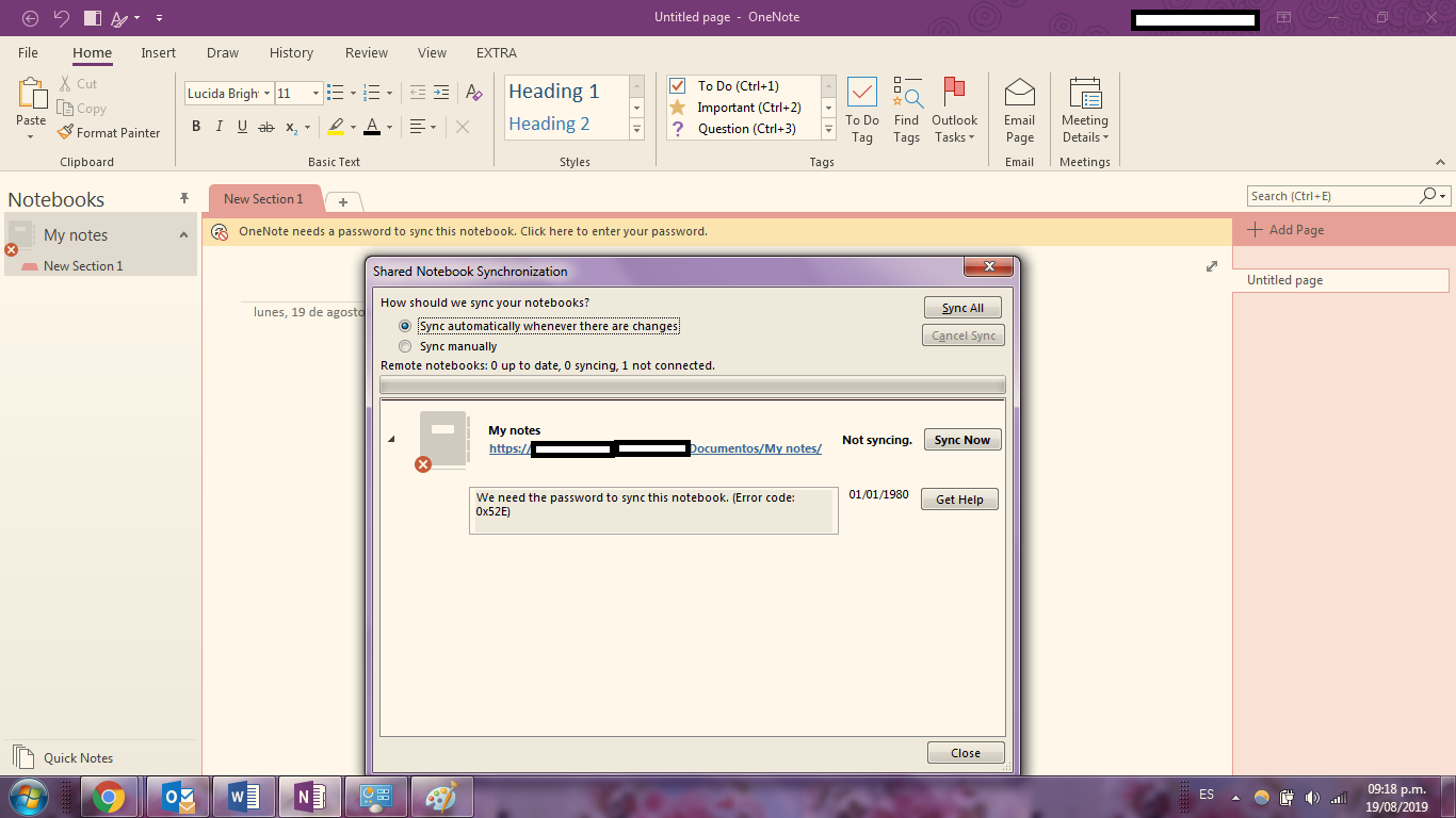 HELP! I cannot login on OneNote with my personal account - Microsoft Q&A