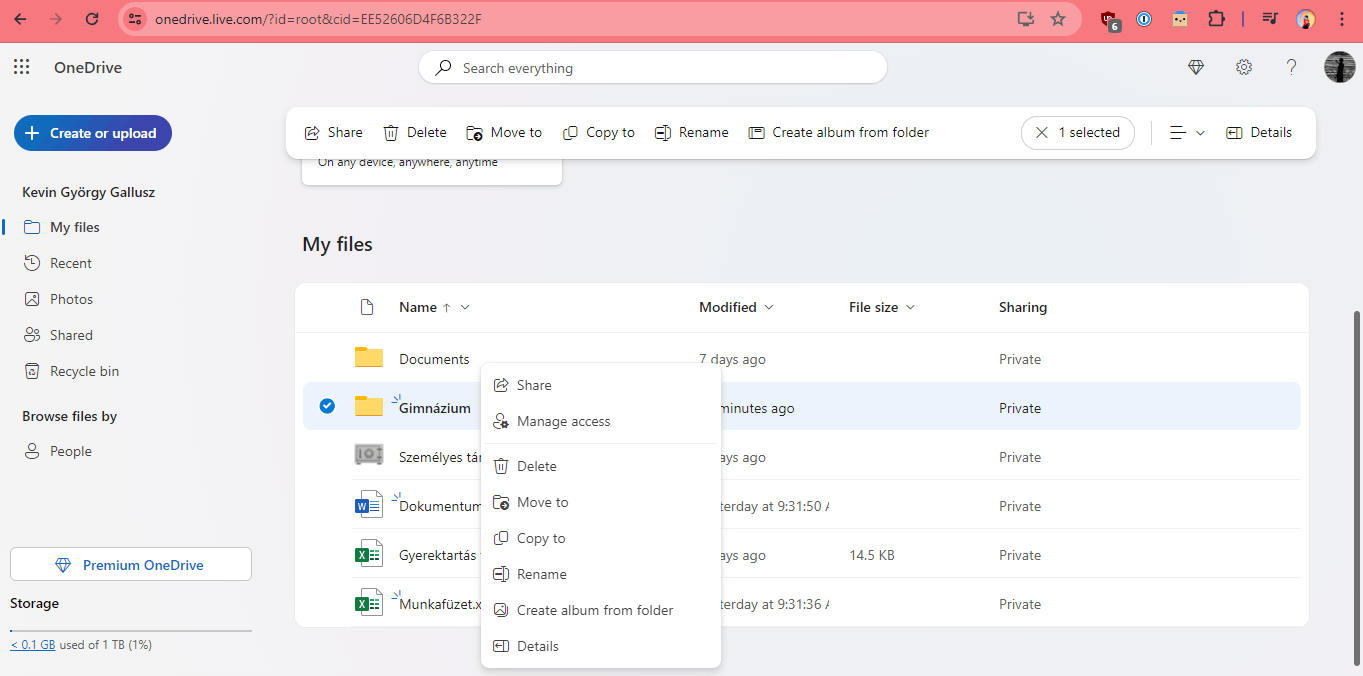 Color option missing from OneDrive folder - Microsoft Q&A