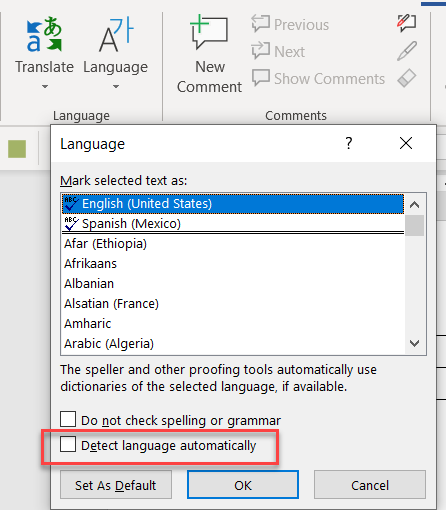 Word multi language issue! - Microsoft Q&A