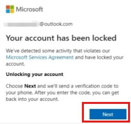 I'm trying to recover my hotmail account and I'm not getting the 4 ...