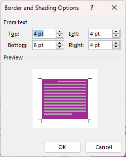 How do you correct a text box that has an extra unfilled line extending ...