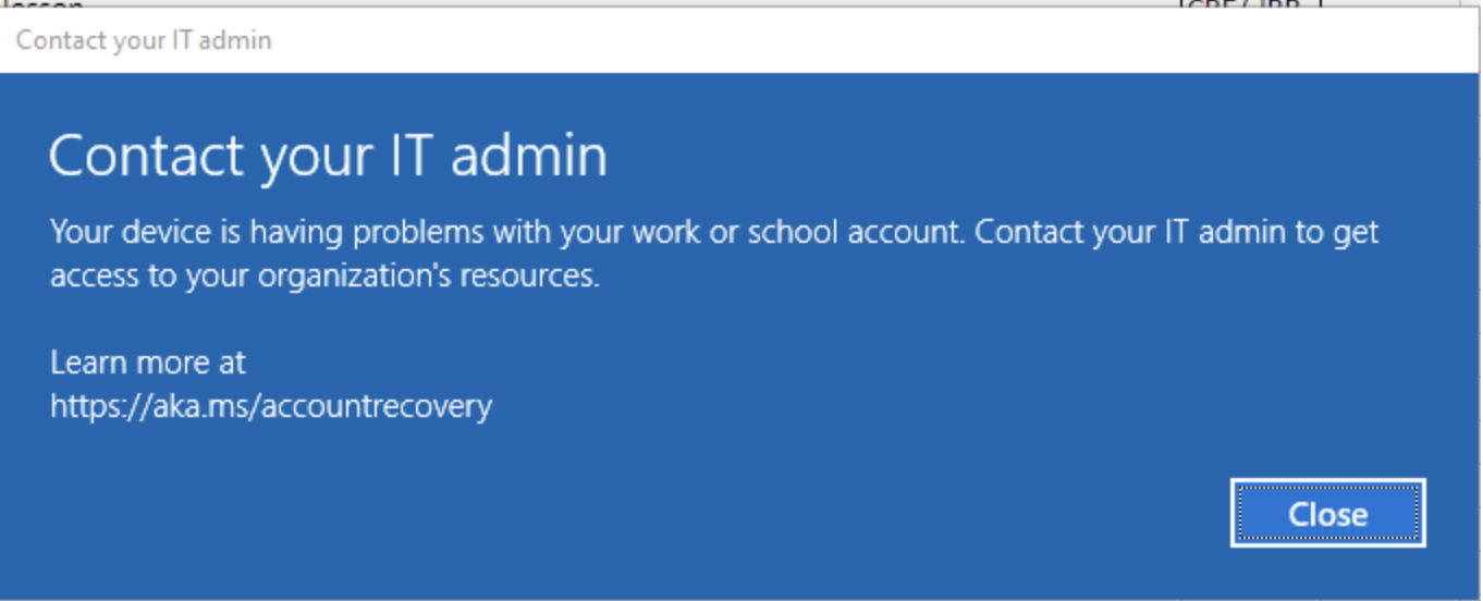 Window popping up on a few devices - Microsoft Q&A