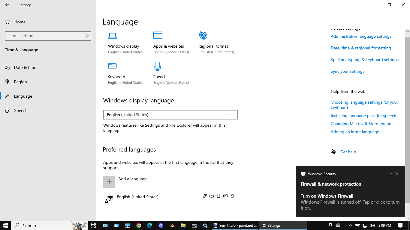 Windows 10 won't fully change the language. - Microsoft Q&A