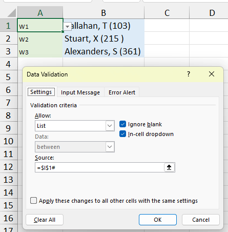 Dependent drop down lists - Microsoft Q&A