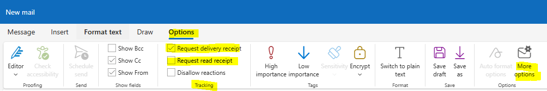 Tracking button unavailable - Microsoft Q&A