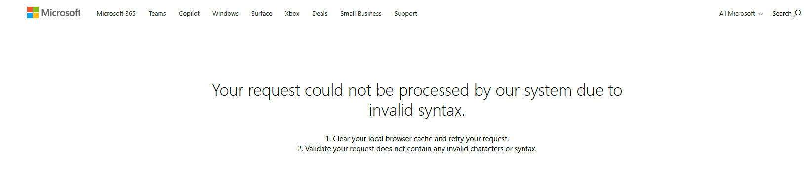 Onedrive 추가 저장소 구매 시도 시 Your request could not be processed by our ...