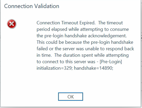 TDS-Protocol with pre-login failure message when connecting to