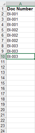 How to add three consecutive serial number for the 20k rows ...