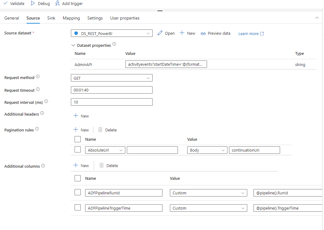 Copy data source