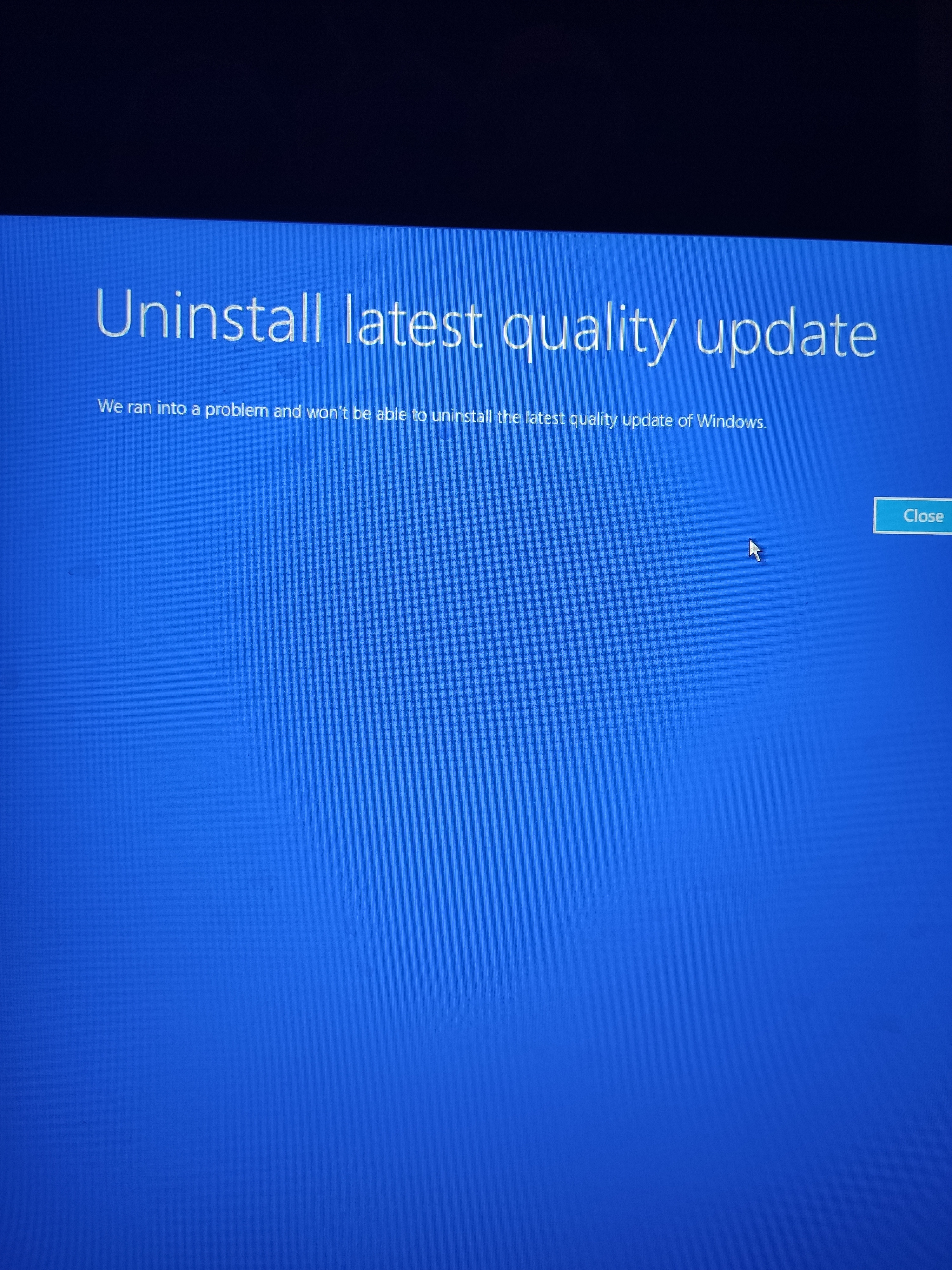 Can't factory restore or access anything. - Microsoft Q&A